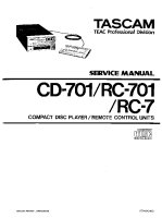 Tascam CD-701-RC-701-RC-7 - Service Manual